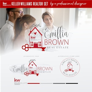 Logo makelaar, logo ontwerp onroerend goed, logo onroerend goed, visitekaartjes onroerend goed, stempel onroerend goed Keller williams logo Realty 139