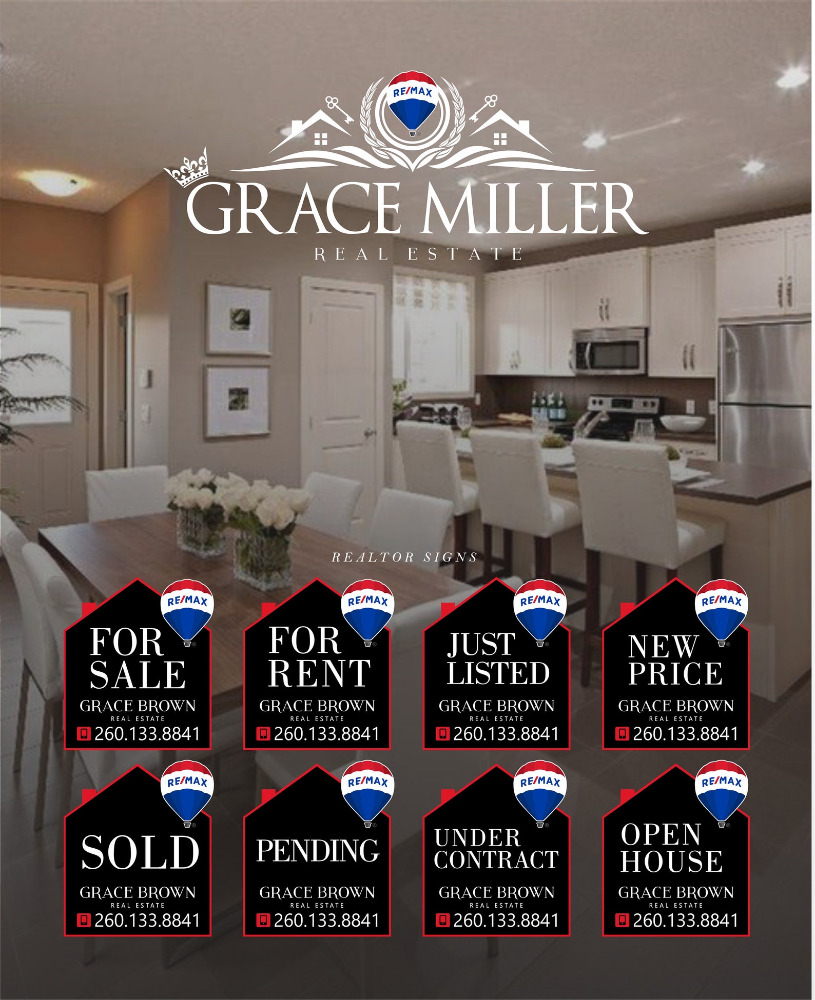 Royal Re/max Realtor Logo, Real Estate Logo Design, Realtor Branding ...