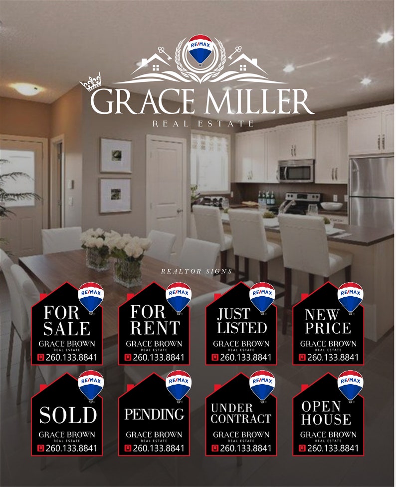 Royal Re/max Realtor Logo, Real Estate Logo Design, Realtor Branding ...