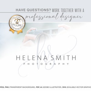 Bellissimo logo con firma adatto per fotografi, fotografia, wedding planner, monogrammi per matrimoni, SVG, PNG, PDF, Eps 192
