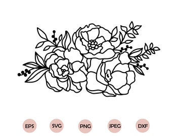 Featured image of post Peony Flower Outline