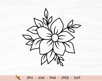 Free Free 50 Flower Outline Svg Free SVG PNG EPS DXF File