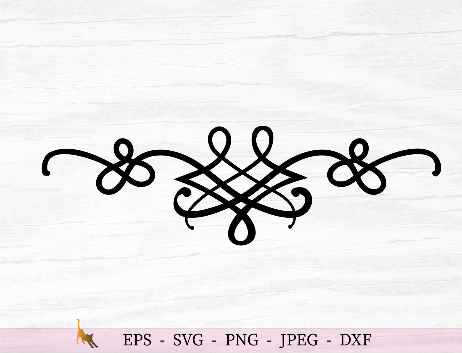 Swirls SVG Scroll SVG Text Dividers Svg Files for Cricut | Etsy