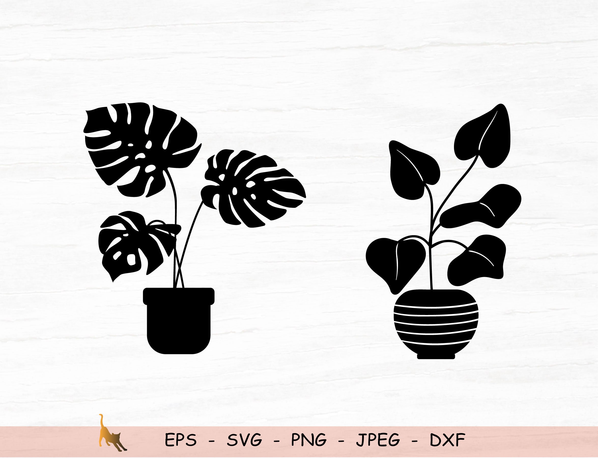 Plants Svg Gardening Svg Plants Pot Svg Files For Cricut Etsy