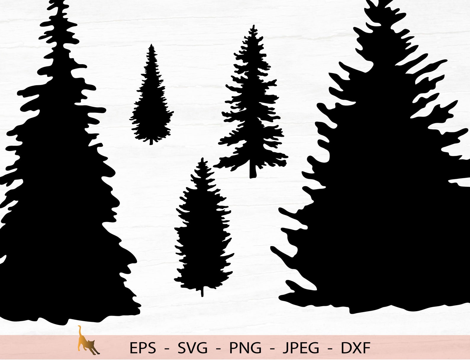 Tannenbaum SVG Tannenbaum Silhouette Svg Bundle Tree Svg Etsy
