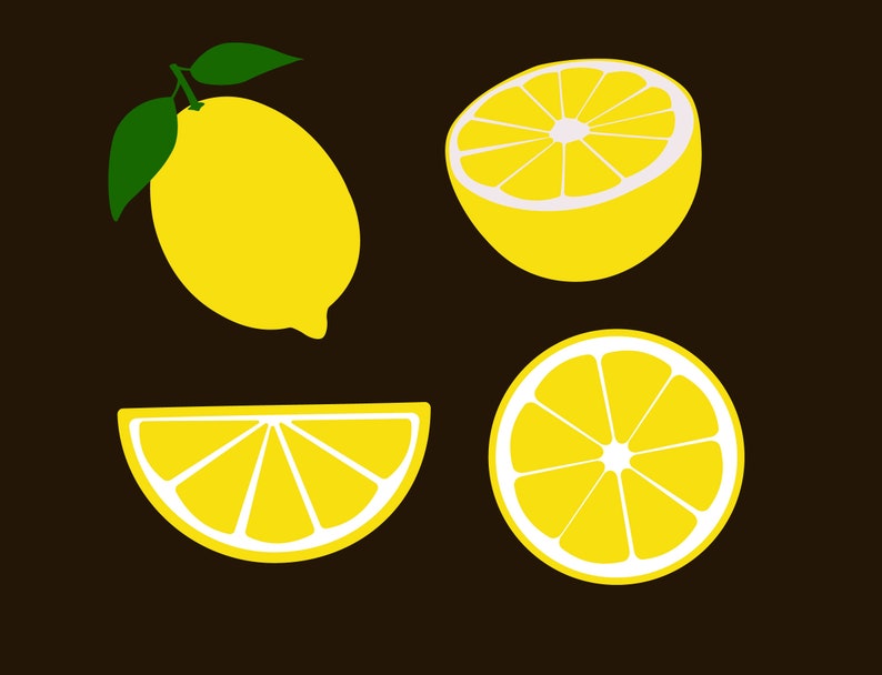 Download Lemon Svg Lemon Slice Svg Fruit Svg Files For Cricut Clip Art Art Collectibles