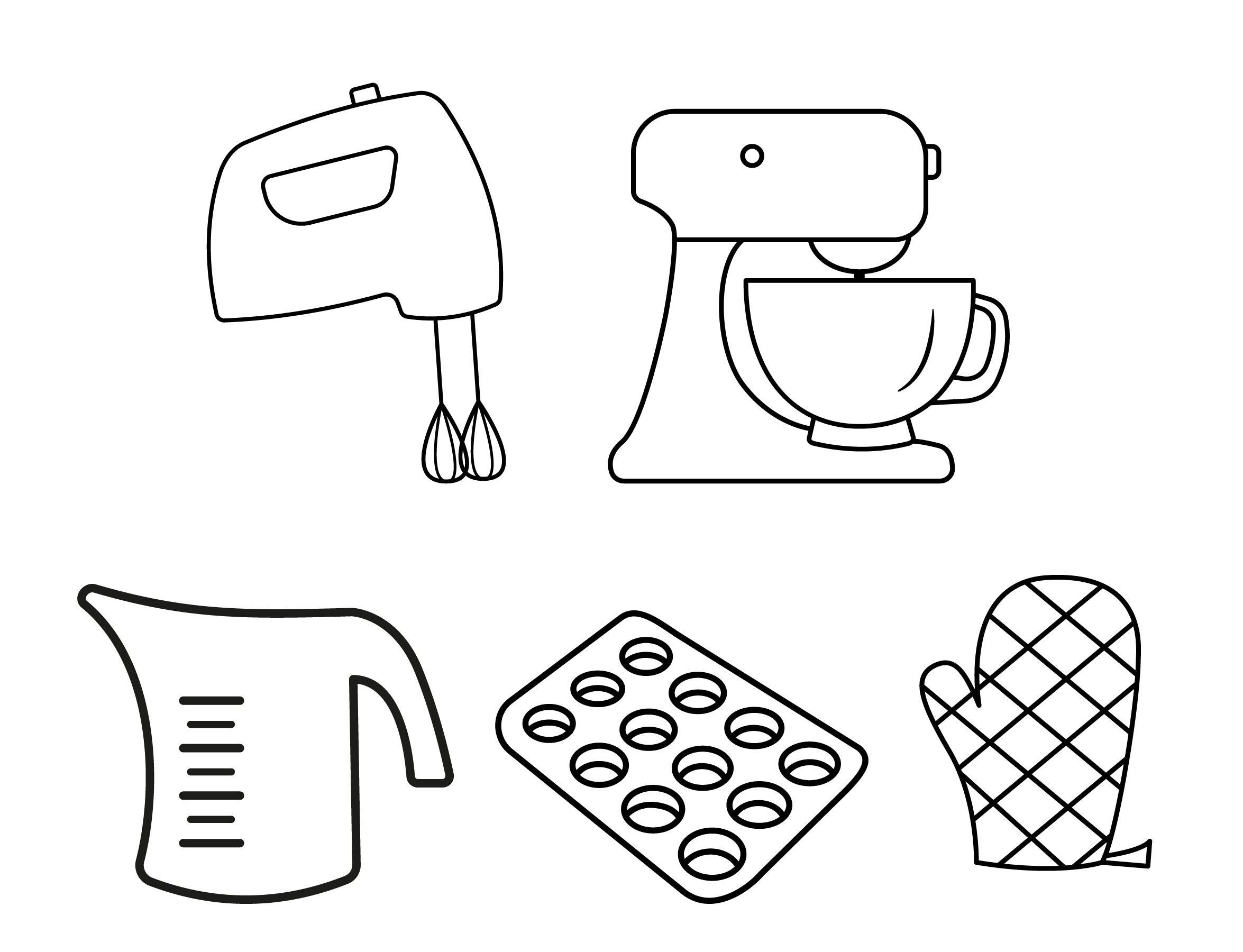 Bakery Tool Svg Baking Svg Kitchen Svg Files for Cricut Etsy