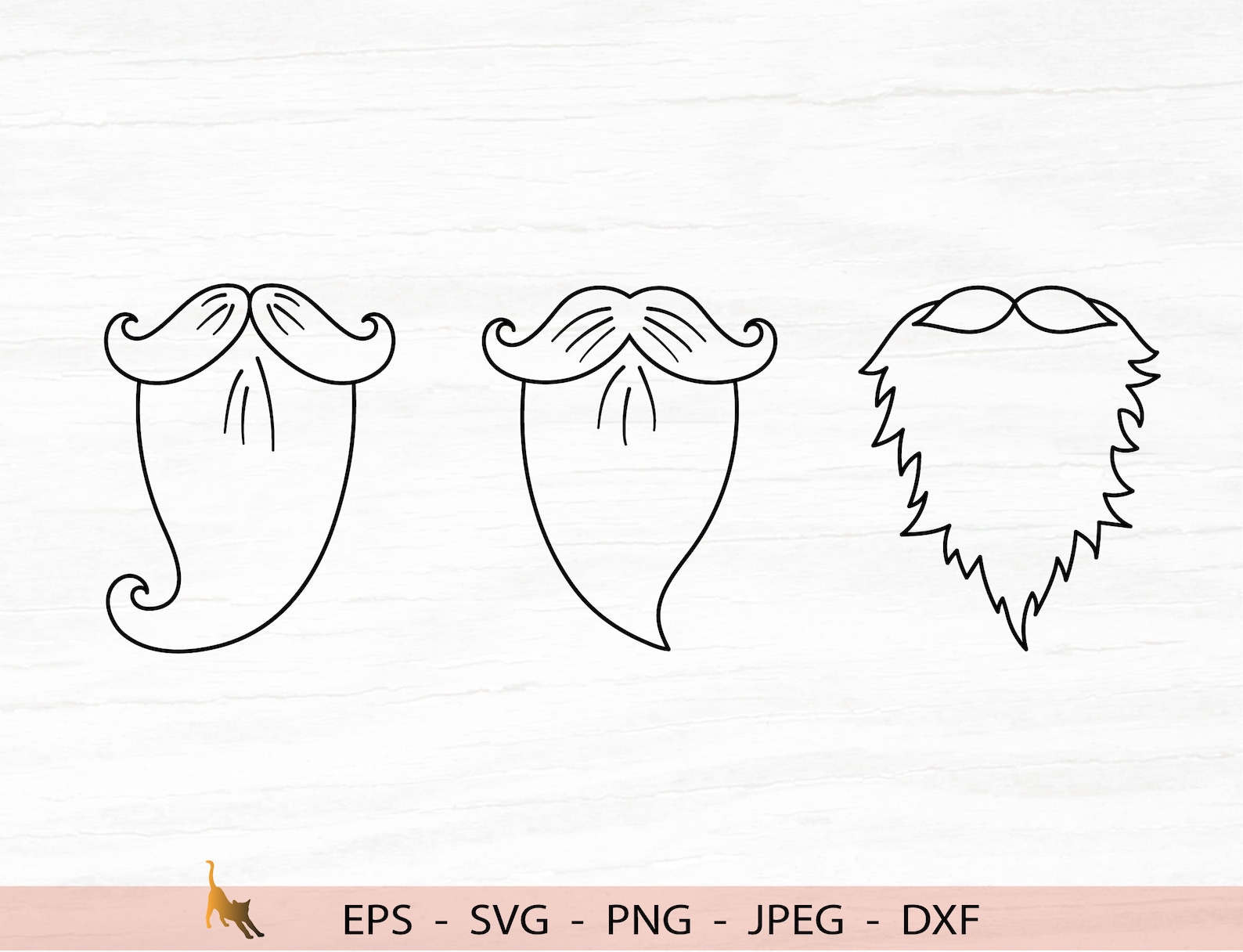 Dwarf Beard Svg Barber Svg Gnome Beard Silhouette File for Etsy