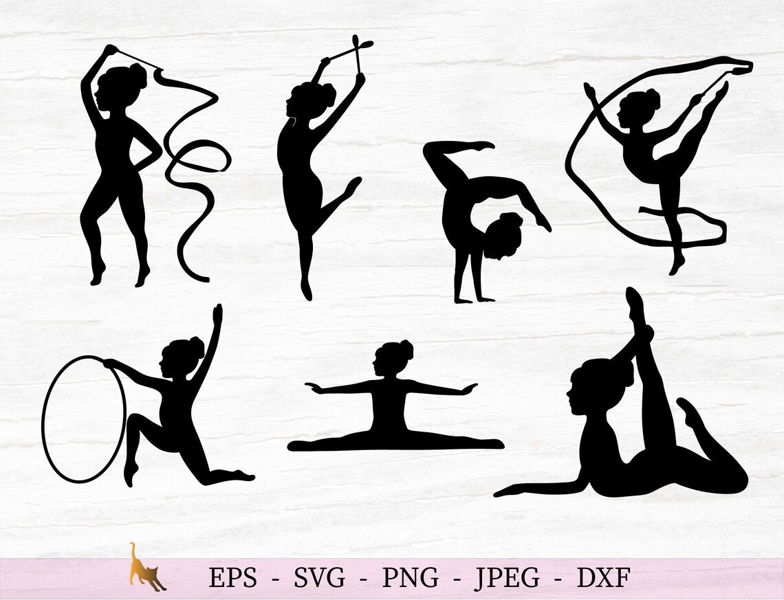 Gymnast Svg Gymnastics Svg Gym Svg Cut Files For Cricut Etsy