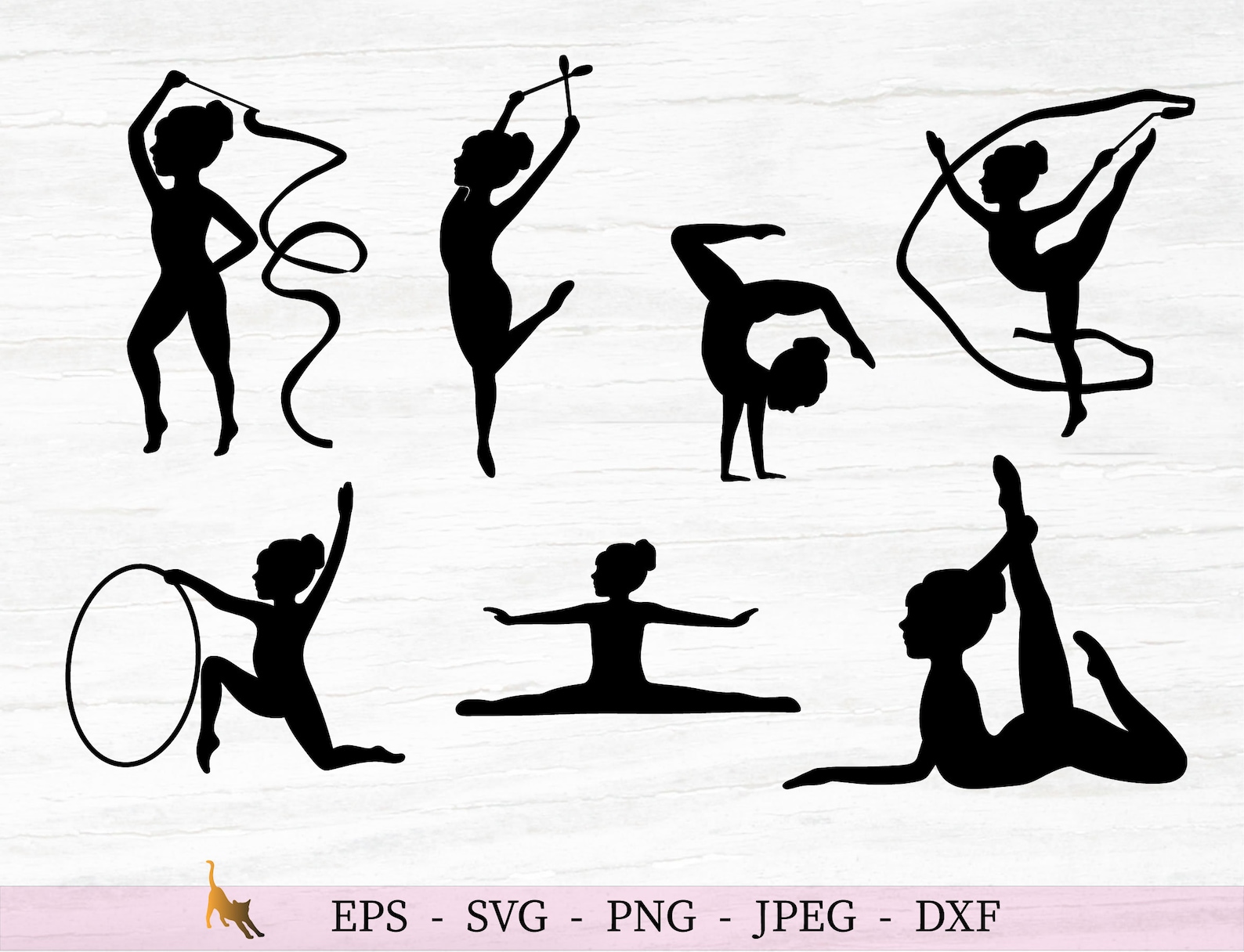 Gymnast Svg Gymnastics Svg Gym Svg Cut Files For Cricut Etsy