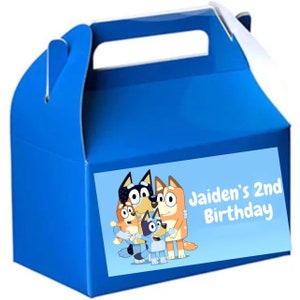 Bluey goodie bag stickers