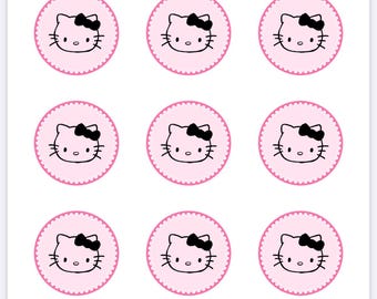 Hello kitty-feeststickers