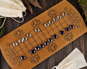 Juego de mesa Sáhkku Sami de Suecia, juego de mesa especial, juego tradicional del norte, juego estético, juego de mesa minimalista, regalo de calidad para amantes de los juegos