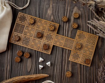 Ludus Latrunculi, Ancient Roman Board Games, Handmade Board Game, Roman Empire Games, Ludus Latrunculorum