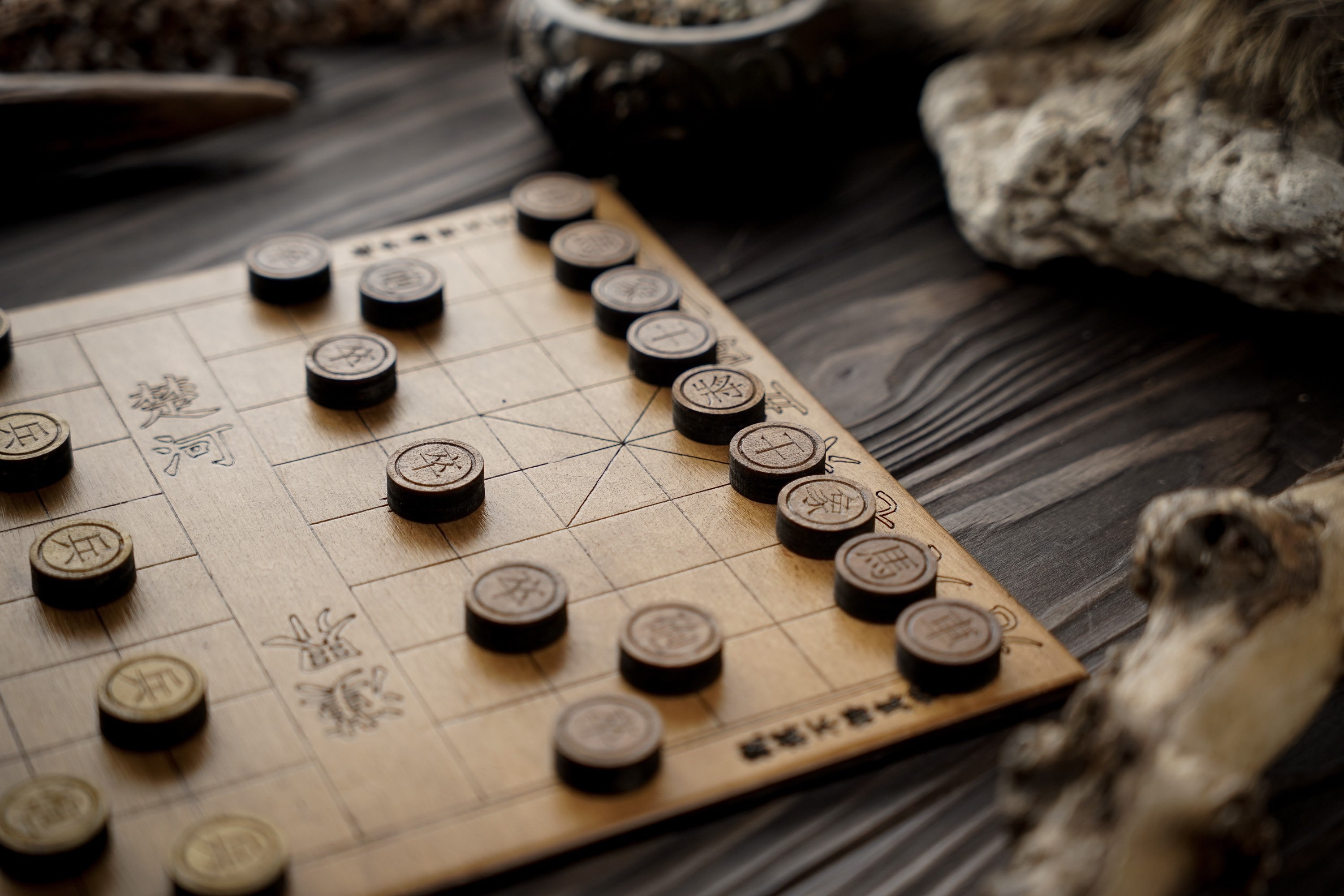 中国のシャンチーゲーム、木製の古代ゲーム、手作りのボードゲーム 