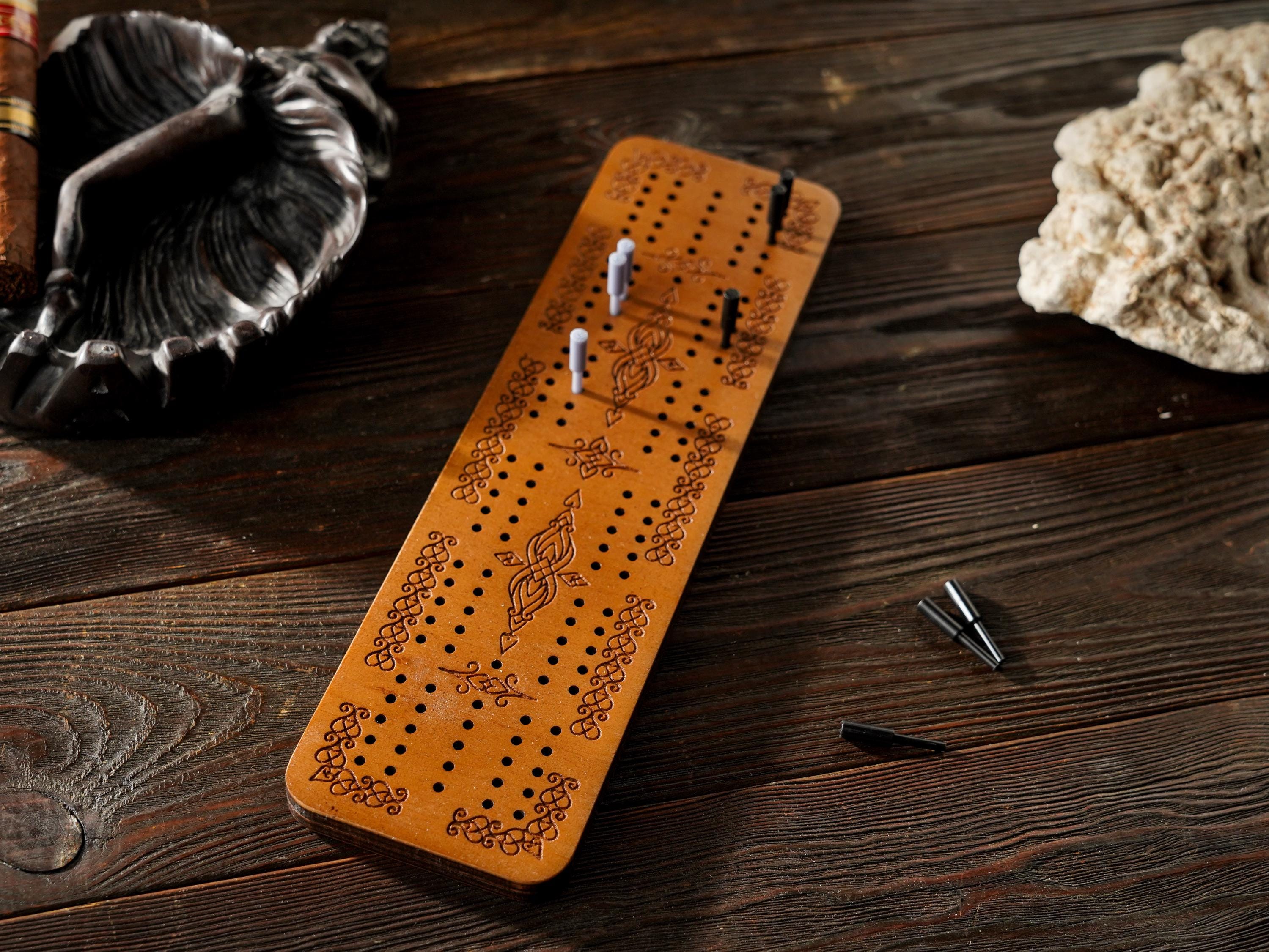 Cribbage board game, cribbage board, travel cribbage, board game, traditional board game,  two-player strategy game, ancient board game