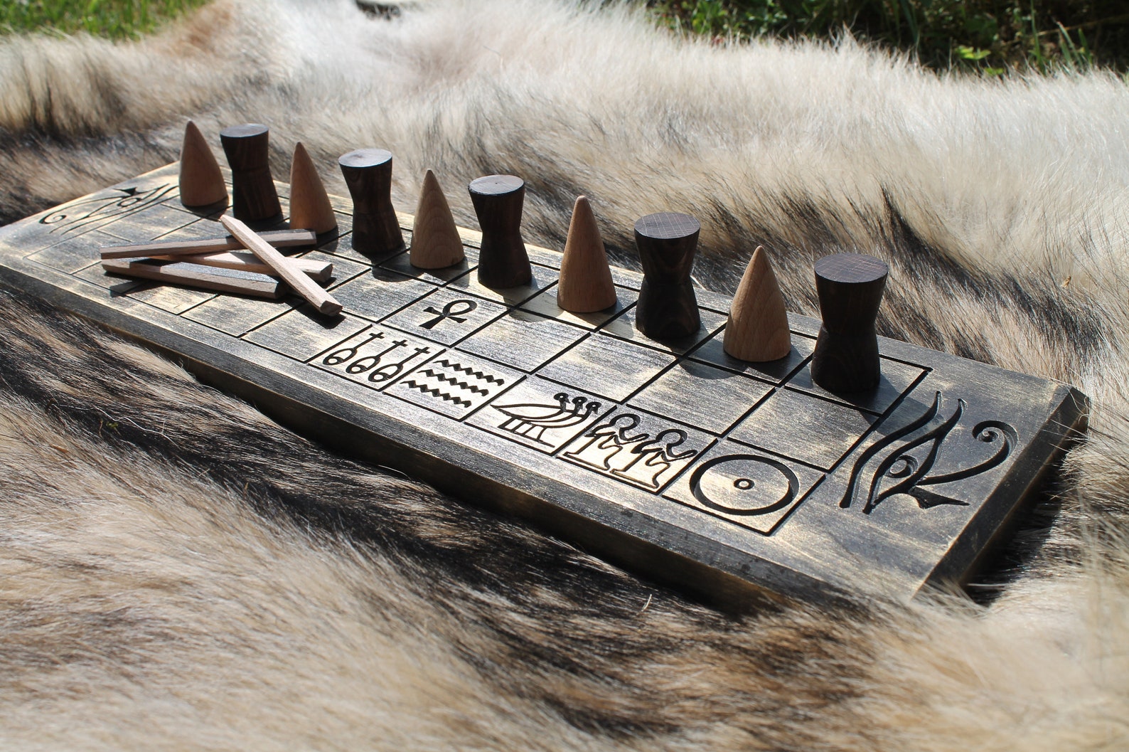 ancient board game egyptian board game wooden Etsy