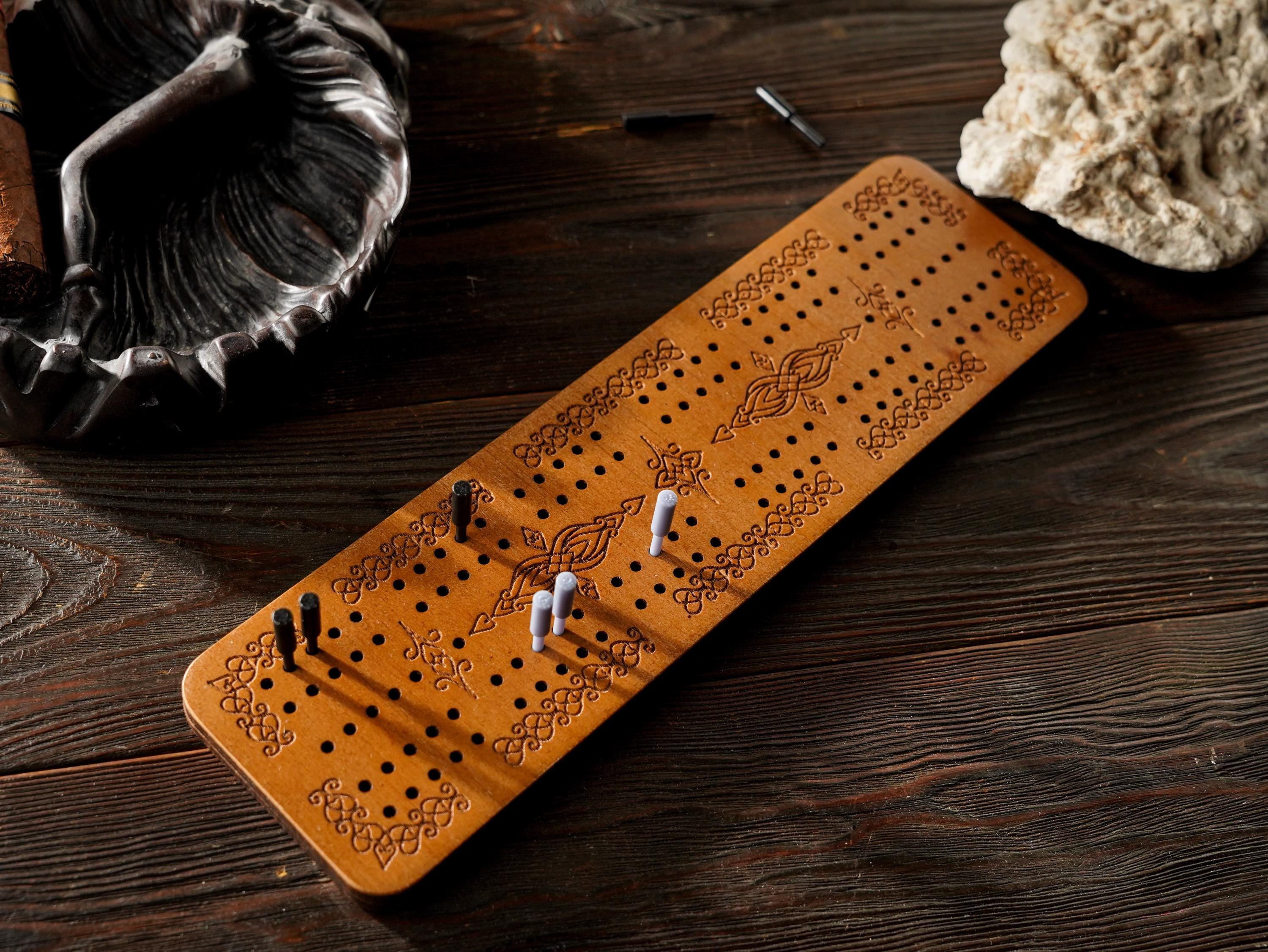 Cribbage board game, cribbage board, travel cribbage, board game, traditional board game,  two-player strategy game, ancient board game