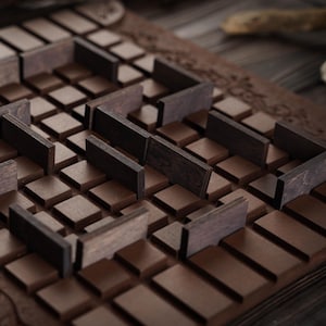 Quoridor Strategy Game, Mind Challenge for Two, Handmade Board Game Gift, Rustic Eco Game, Unique Gift for Him, Bonus Brother Gift