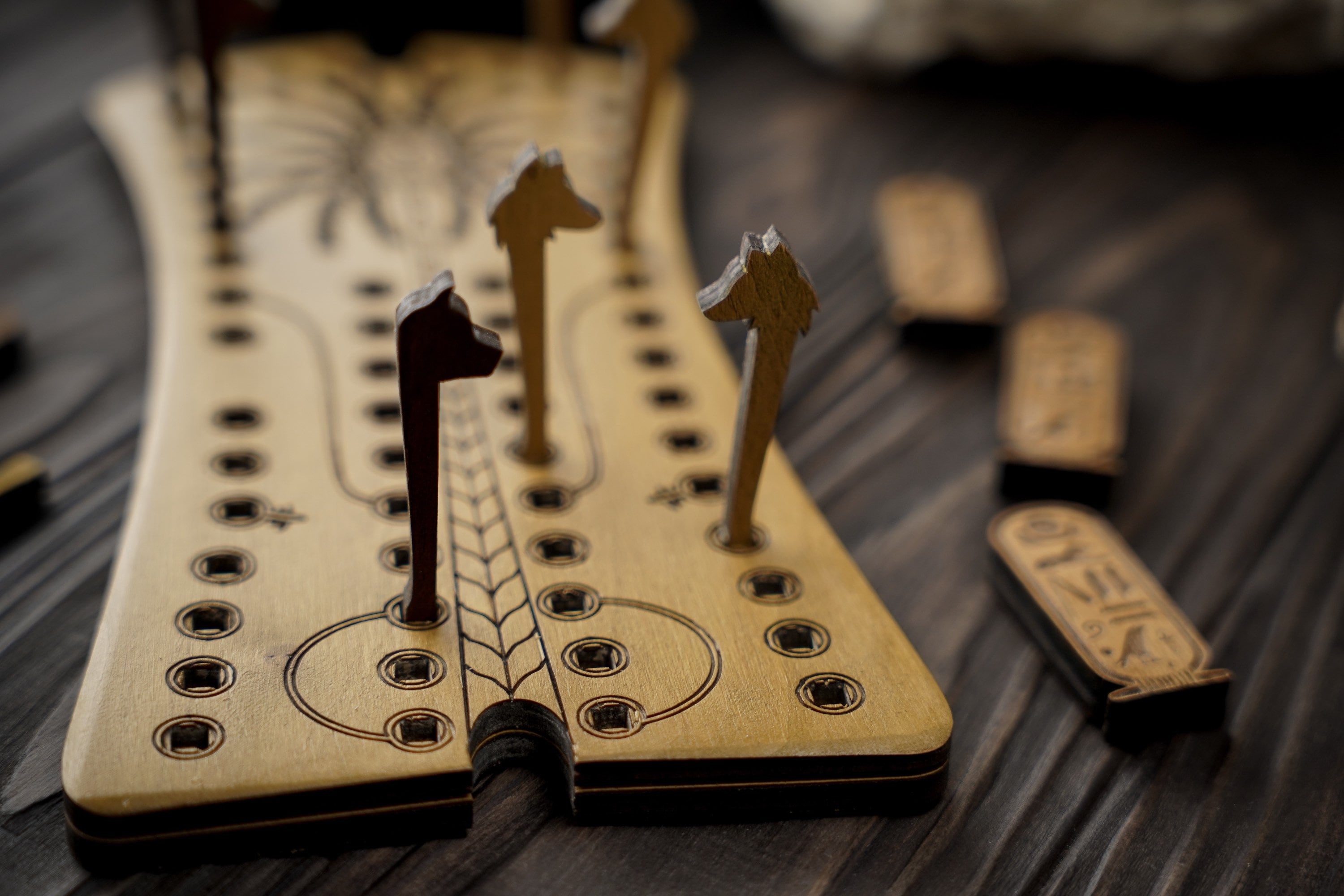 HOUNDS and JACKALS Ancient Board Game Egyptian Board Game Etsy