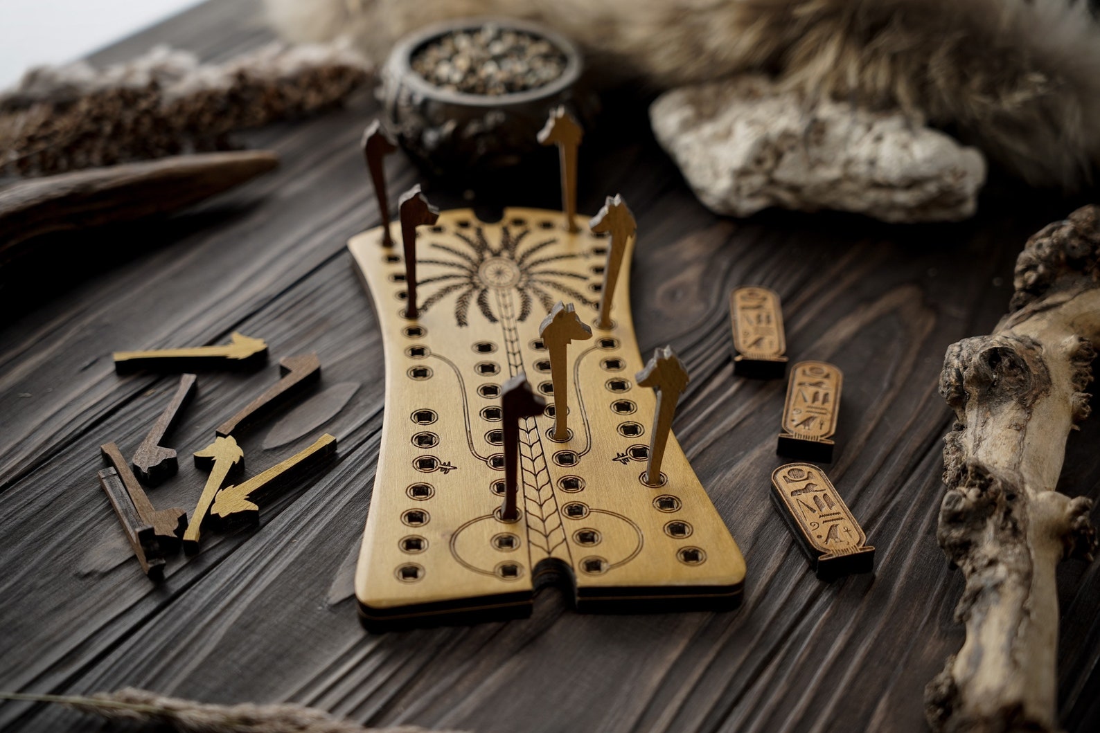 HOUNDS and JACKALS Ancient Board Game Egyptian Board Game Etsy