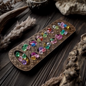 MANCALA board game, ancient wooden games, sumerian ancient game, board games, ancient board games