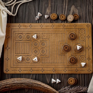 Royal Game of Knossos, Ancient Greek games, Traditional board game, Historic board game, custom board game