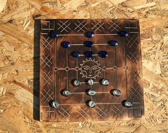 Nine Man Morris board game, the mill game, cowboy checkers, Ninepenny marl, ancient wooden games, board games, ancient board games