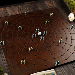 Fidchell Сeltic game, viking board game, viking chess, unique made strategy game, irish game, engraved board game, game lover gift
