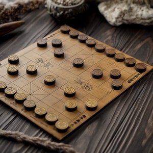 Juego chino Xiangqi, juego antiguo de madera, juego de mesa hecho a mano, juego de mesa de lógica, juego de tablero de ajedrez, juego chino, regalo para amantes de los juegos