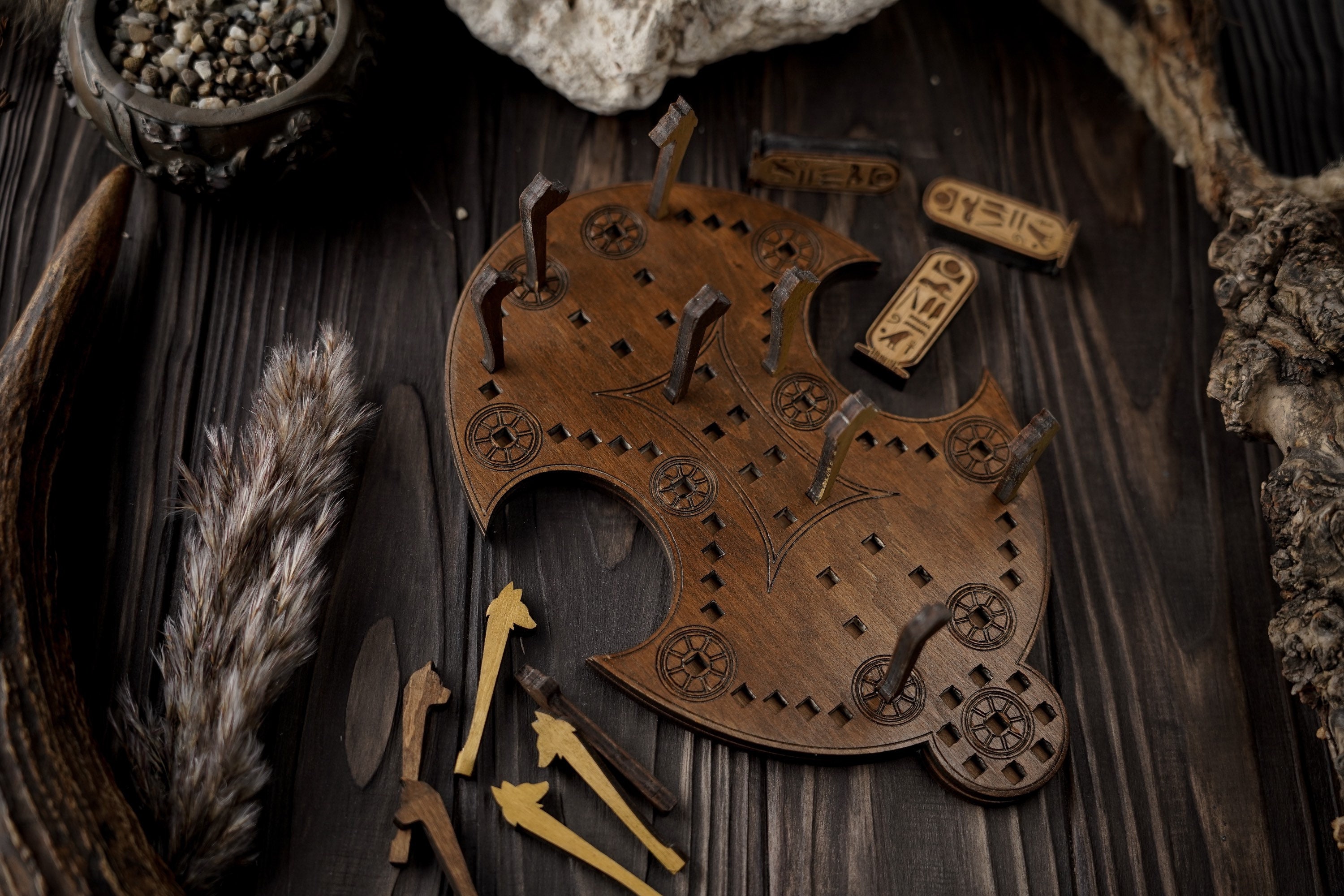 HOUNDS and JACKALS Ancient Board Game Egyptian Board Game Etsy