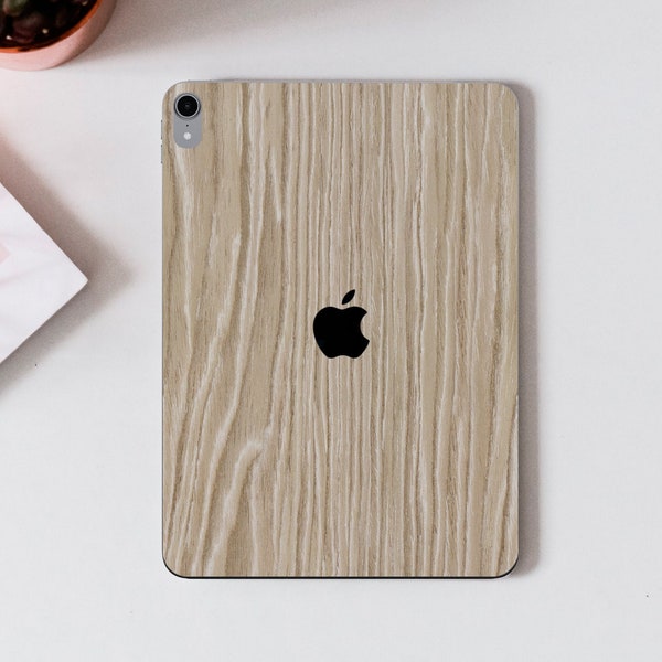 Breeze Oak Wood Cover for Ipad 2021 Ipad Decal Stiker Cover Ipad Pro Ipad Air Ipad Mini Ipad11 Ipad 12.9 Ipad 10.5 Ipad 9.7 organic Sticker