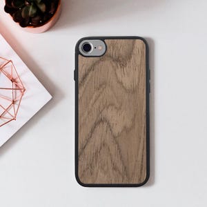 Natural Wood iPhone Case, Light Brown Wooden Phone Cover, Real Wood Grain Protective Case, Eco-Friendly Wood Case, Pine Wood Style