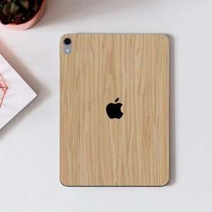 Light Oak Wood iPad Cover, Real Wood iPad Skin, Wooden iPad Pro Case, iPad Air Mini 11 12.9 Organic Tablet Decal, Natural Minimalist Design