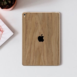 Wood iPad Skin, Oak Tablet Cover, Real Wooden Wrap, Natural iPad Decal, Slim Protective Sticker, Eco Tablet Case, iPad Cover, Tech Gift Idea