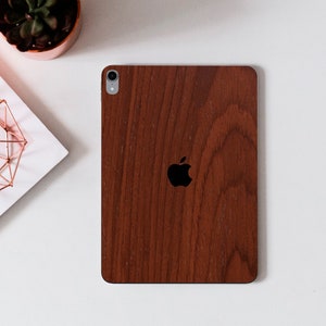 Redwood Wood iPad Cover, Real Wood iPad Skin for Pro, Air, Mini, Fits iPad 11 12.9 10.5 9.7, Organic iPad Sticker Decal for 2025 Models