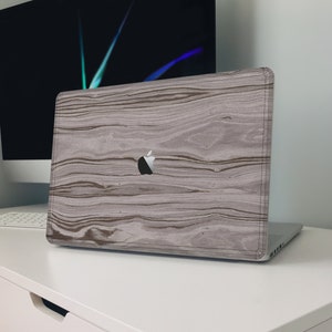 Real Wood Macbook Skin Wood Macbook Cover Natural Wood Skin Macbook Pro/Air 13 14 15 16 M1/M2 MacBook Air Wood Case Gift for Graduates