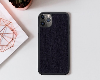 Natural Wooden Phone Cover, Dark Wood iPhone Case, Black Protective Case, Wood Cover, Eco-Friendly Wood Case Available for Various Models