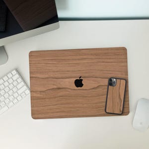 Real Wood MacBook Wrap, Available for All MacBook Models, MacBook Air Case Wood, MacBook Air Skin, Eco-Friendly Skin, Birthday Gift for Men