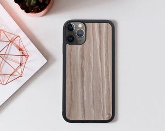 Ręcznie robione drewniane etui na iPhone'a, naturalne drewniane etui na telefon, ekologiczne etui ochronne, prezent świąteczny, jasna drewniana nakładka na iPhone'a, stylowe etui