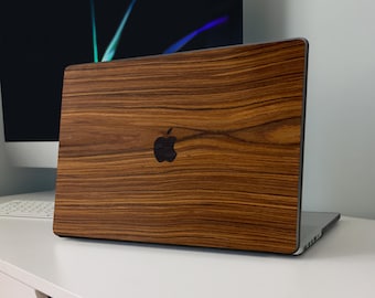 Walnuss Holz Textur MacBook Haut, Natürliche Holz Laptop Wrap, Holzmaserung Abdeckung, Geschenk für moderne Tech-Anwender, Macbook M4 M3 M2 M1