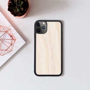 Natural Wood and Silicone iPhone Case, iPhone 16 / 15 / 14 / 13 / 12, Pro, Max, Plus Wooden IPhone Case, Real Wood iPhone 6s, 6, 7, 8, 6S+