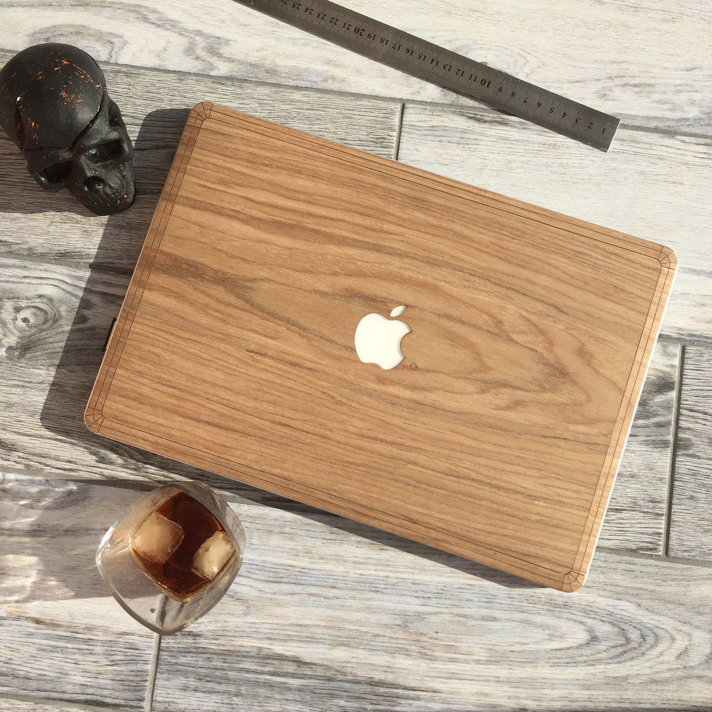 Real Wood Natural Wood Macbook Air 13 Cover Walnut Wood | Etsy