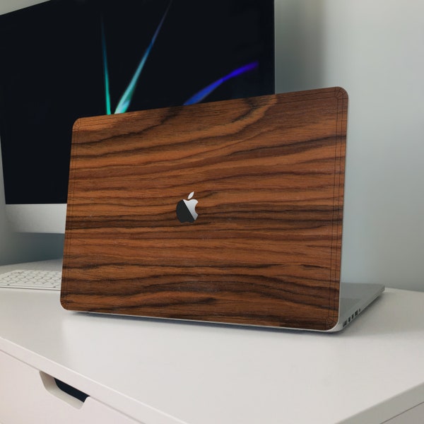 Vero legno legno naturale legno copertina Macbook Air 13 Cover Macbook Pro 13 custodia legno Macbook Decal legno pelle Macbook 15 Pro Mac adesivo portatile