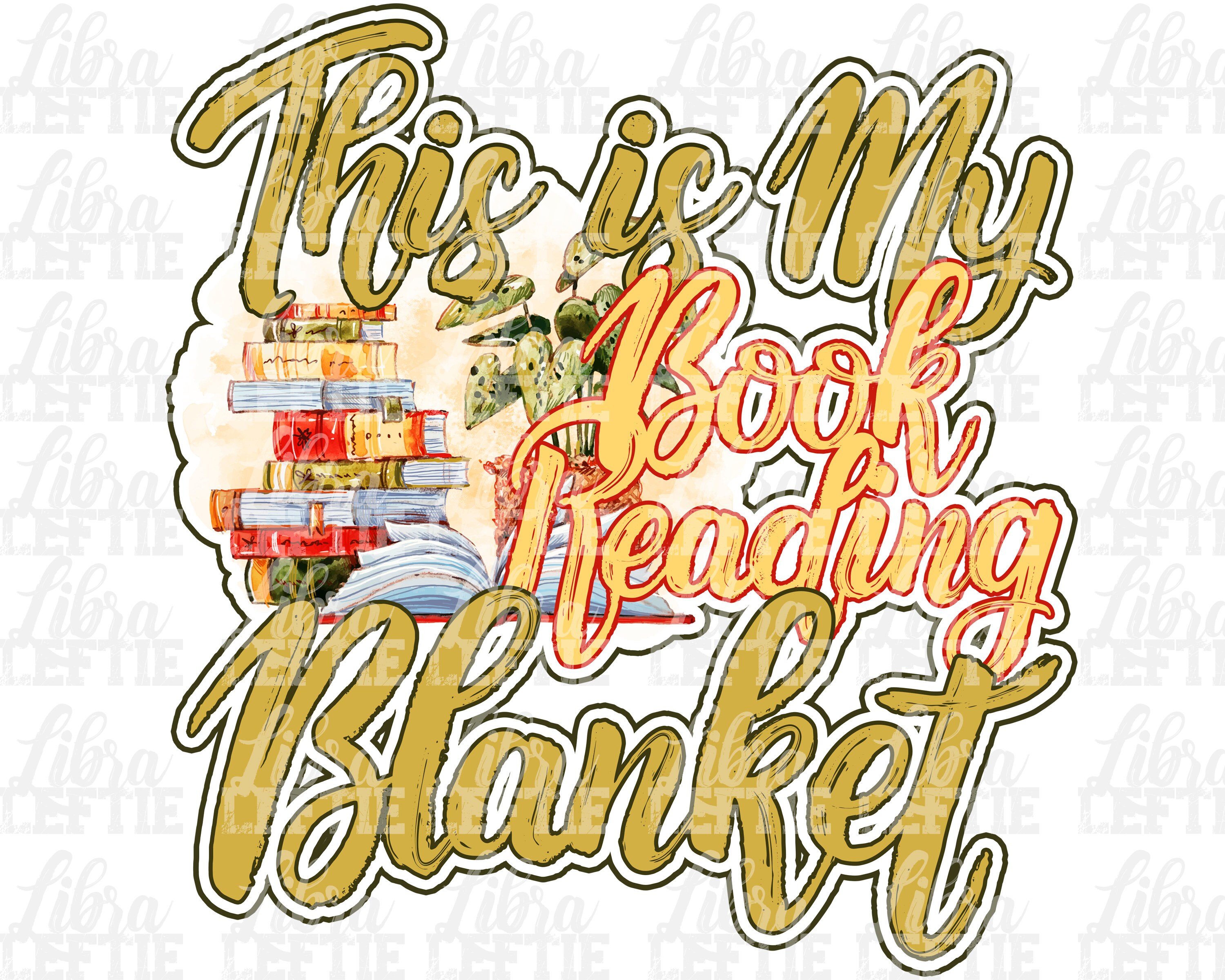 Reading Blanket Png This is My Book Reading Blanket Etsy