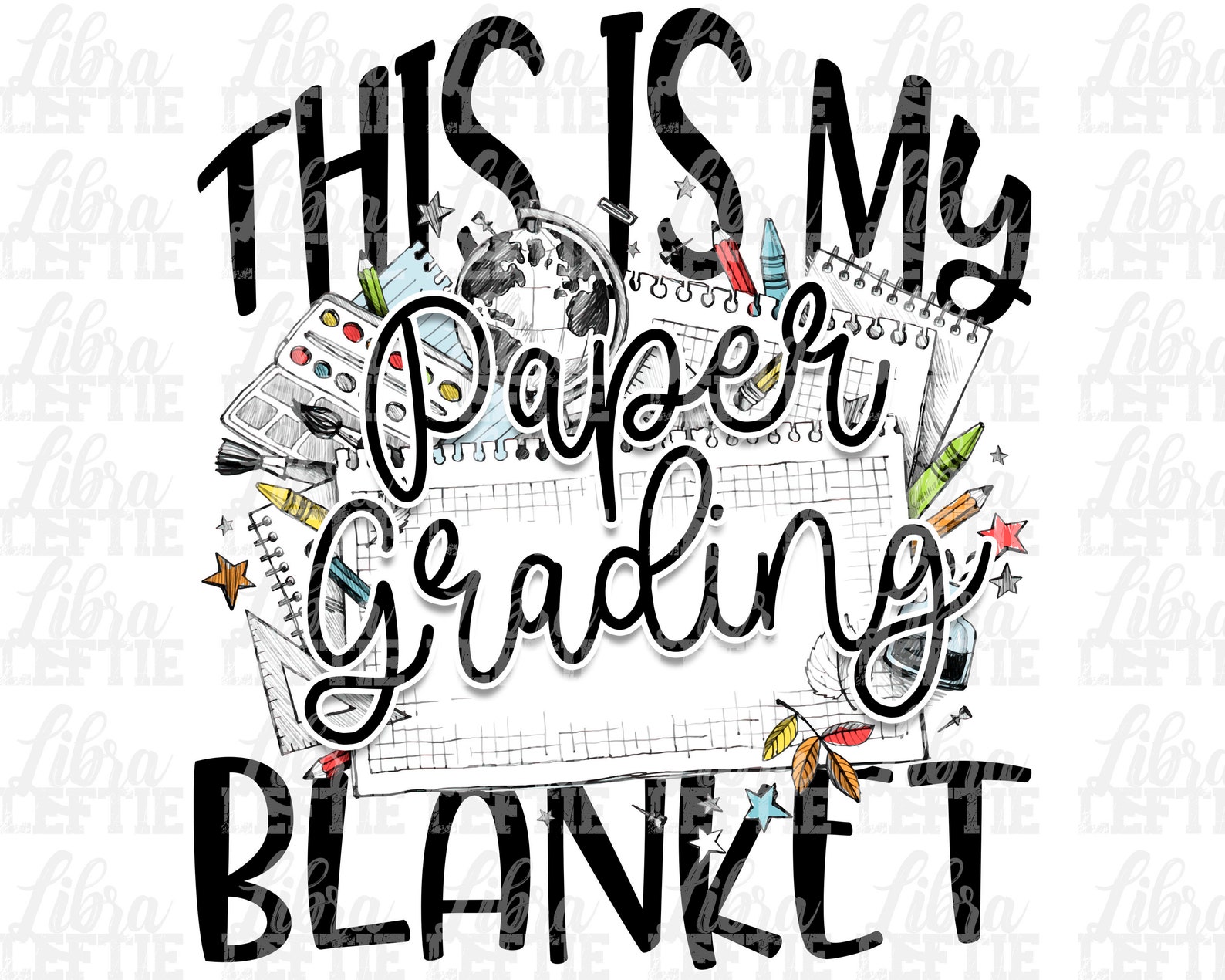 Teacher gifts png this is my paper grading blanket teacher etsy