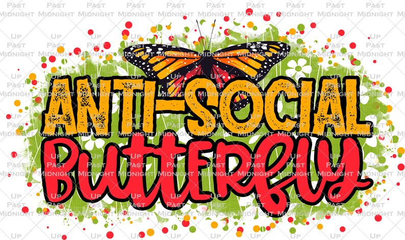 Download Anti Social Butterfly SVG Files For Introvert Shirt | Etsy