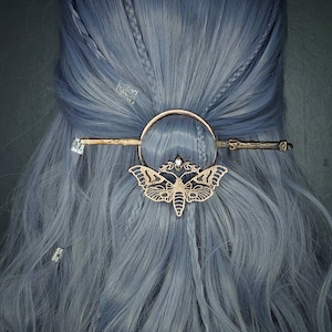 Crystal Copper hair pin