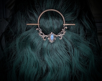 Moonstone hair pin