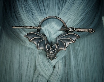 Copper Bat hair pin